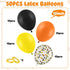 50Pcs 12Inches Construction Balloons, Orange Black Yellow Balloon, Truck Theme Latex Party Balloons for Construction