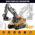 11CH 680 4 5 6 7 8-12 ID Gerilla Remote Control Excavator, RC Construction Truck Toy with Metal Shovel, Lights, Sounds