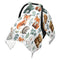 Mazeann Retro Forest Animal Car Seat Cover Baby Breathable Soft Infant Carseat Covers