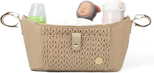 Universal Baby Stroller Organizer,Diaper Caddy Organizer with Adjustable Straps to Fits Nearly