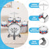 Toddler Drum Set Kids Jazz Kit with Stool, Musical Instruments Toys for Boys Girls Aged 3 4 5 Year Old