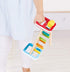 Hape Rainbow Pounder, Pounding Bench Wooden Toy with Hammer, Blue Red Orange Green Yellow, 9.1 x 4 x 4.2 inch