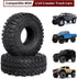 1.9 Crawler Tires with Foam Inserts for Traxxas TRX-4, Axial SCX10 II III, 1/10 RC Rock Crawler Car