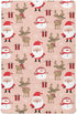 SDMKA Cute Christmas Pattern Crib Sheets for Boys Girls - Portable Microfiber Fitted