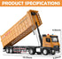3 4 5 6 7 3 16.5" HAPYAD Dump Truck Toy for Years Old Boys, Large Semi Truck with Metal Cab, Lights and Sounds