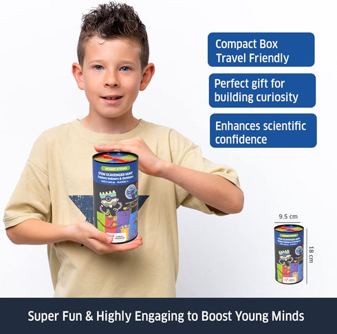 Chalk and Chuckles STEM Scavenger Hunt Game for Kids, Indoor and Outdoor Activities for Family Fun