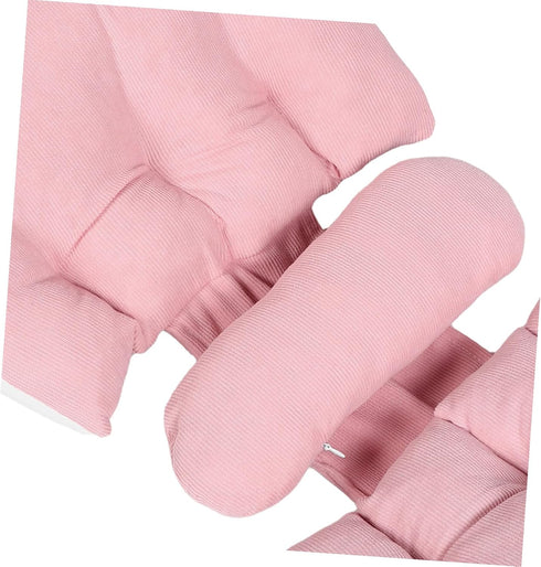 CVUTOVO U-Shaped Maternity Pillow for Women Belly and Back Support Cooling Pillow for Pregnant Women Soft Filling
