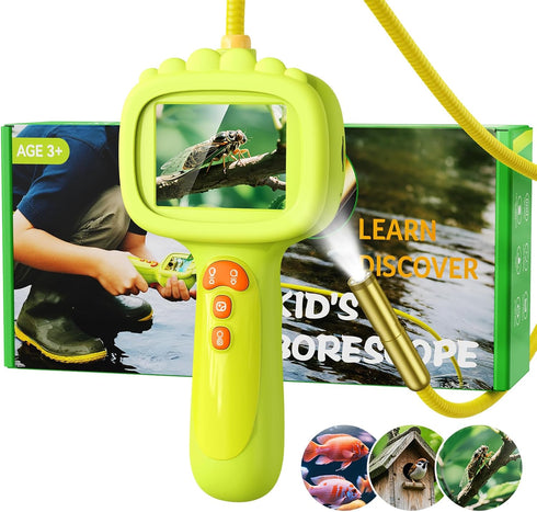 Ashfly Borescope Camera with Light for Kids, STEM Science Educational Toy for 3