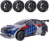 4-Pack HobbyPark RC Car Tires & Wheels, 12mm Hex Drive Hub with Foam Inserts for 1/10 Touring Car