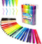 International Arrivals Happido Set of 24 Double Sided Markers, Non Toxic Markers for Kids Ages 4-8, Vibrant Coloring