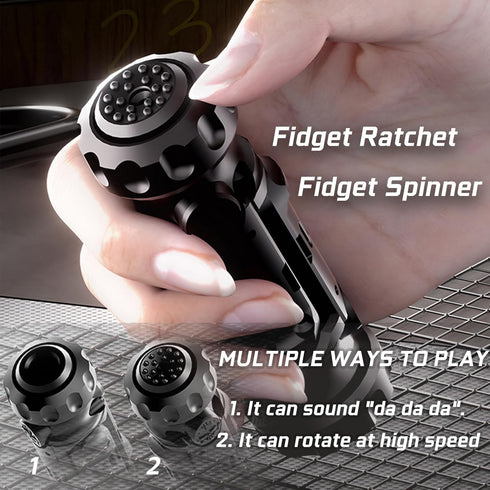 Metal Tungsten Steel Fidget Toy Gun Fidget Slider Fidget Gun Stress Relief Relax EDC Gyro Finger Toy Fidget Ring