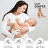 10 Pack, 100% 23x23 Inches, RUVANTI Unisex Birdseye Flat-Fold Cloth Diapers for Babies Cotton Reusable Diaper Inserts