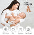 10 Pack 100% RUVANTI Birdseye Flat-Fold Cloth Diapers for Babies, Cotton Extra Large Reusable Diapers, Baby Burp Cloths