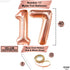 KatchOn Giant Rose Gold 17 Balloon Numbers, 40 Inch Birthday Balloons Set for Happy 17th Birthday Decorations