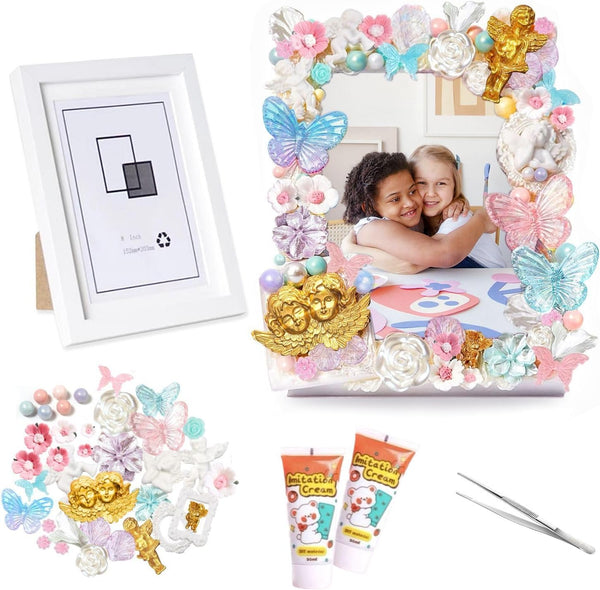 DOUXFUN DIY Picture Frame Craft Kits - Arts and Crafts for Girls Ages 6-12, Birthday Gifts for Kids Boys Teens