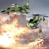 Playset 3-9 deAO Submarine Toy Army Men Action Figures with Military Vehicles - Helicopter, Boat, Aircraft for Boys Age