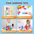 32 4-8 AuntyFey Pcs Building Blocks Cubes Blocks for Kids, Learning Educational Stem Blocks for Kids Ages