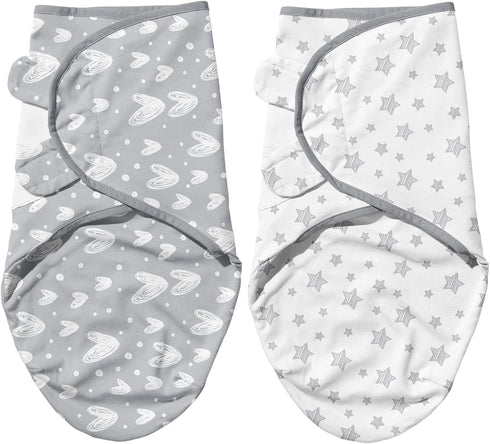 Biloban Baby Swaddles 0-3 Months for Boy Girls, Newborn, Organic Cotton Adjustable