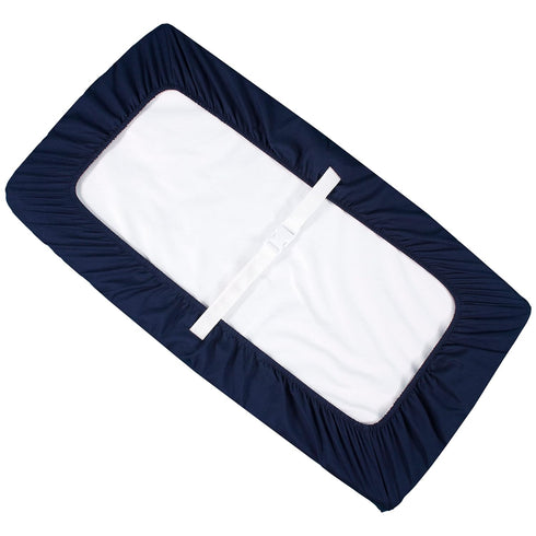 Set 3, 4-Sided 16x31 16x32, 100% CaSaJa Diaper Changing Pad Cover for Baby Boys of Snug Fit Contoured Changing Table