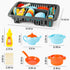 Set Set 40 deAO Dinnerware for Kitchens Toys Drainer with Sponge, Plates, Cutlery, Cutlery, Pots - Over Kitchen