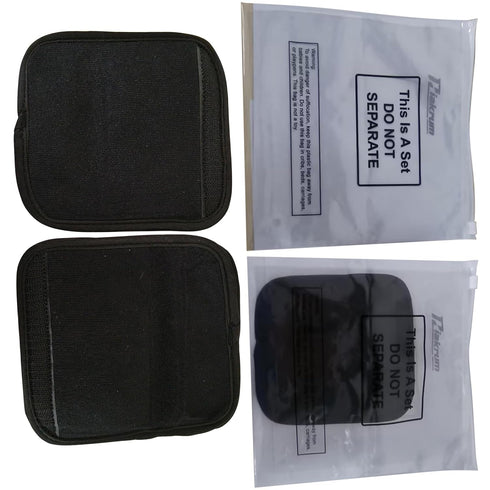 4 Pieces Baby Car Seat Belt Covers - Soft Shoulder Pads for Kid Infant Stroller Strap Safety Belt (Black)