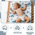 VitalCozy 4 Set 52 28 8 Inches Pcs Vintage Western Cowboy Crib Sheet Newborn Bedding Nursery Baby Sheets for Girl Boys