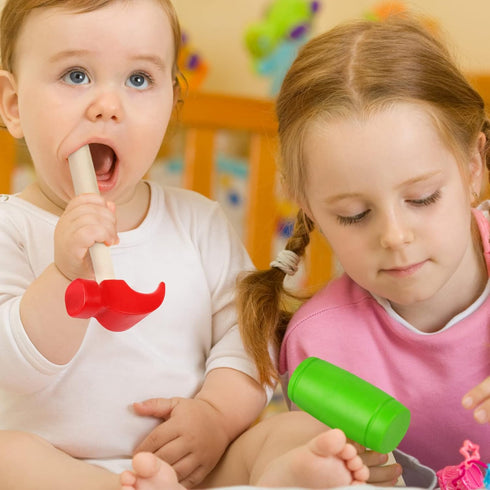 2pcs Hammer Hammers Hammer Hammers Toy Simulation Wooden Small Plastic Toddler Claw Portable Kids Maintenance Tools