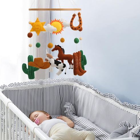Colorful Western Crib Mobile - Gender Neutral Nursery Decor