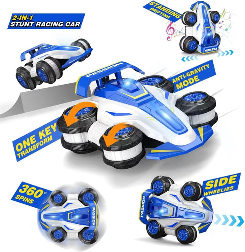 LOOZIX 360 2- in-1 6 7 8 9 10 11 12 Upgraded Remote Control Car Spins RC Car Anti-Gravity RC Racer Wheelie Drift Stunt