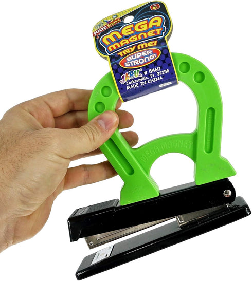 JA-RU Mega Magnet Toy, Strong Horseshoe Shaped Magnets for Preschool Science Experiments & Classroom Activities