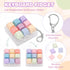 FunisFun Keyboard Fidget Toy Handheld Clicky Fidget Keyboard with Keychain Detachable Mechanical Clicker Adult Stress