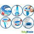 2240 Count (8-Pack) BabyBreeze Diaper Pail Refill Bags Compatible with Playtex Diaper Genie Pails Odor Absorbing Diaper