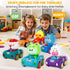 1-3, 6 Pack Set 6-9-12-18 1st 1-2 Press and Go Car Toys for Toddlers Birthday Gifts for Boys, Friction Powered Baby