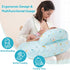 AMASKY Nursing Pillow, Plus Size Ergonomic Design, Breastfeeding Pillows Support for Mom and Baby, Removable Cotton
