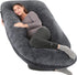 Elover U-Shaped Full Body Pregnancy Pillow for Sleeping 57" Maternity Pillow with Removable