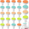 24 Pieces Baby Nail File Pads - Replacement Pads for Electric Baby Nail Trimmer (Pink, Light Blue)