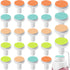 24 Pieces Baby Nail File Pads - Replacement Pads for Electric Baby Nail Trimmer (Pink, Light Blue)