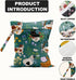 BQXH 2Pcs Cat Lover Gifts, Mushroom Cat Print Wet Bags, Wet Dry Bag Reusable Zipper Pouch for Swimsuit, Diapers, Beach