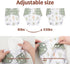 Happy Flute 9 Sets Girls(6-33 pounds,0-3 Bag+4Diapers 4Inserts (AD10) HappyFlute Newborn Baby Cloth Pocket Diapers