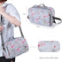 Baby Stroller Organizer Bag with Insulated Pocket, Universal Fit for Diapers, Wipes & Toys, Floral Design