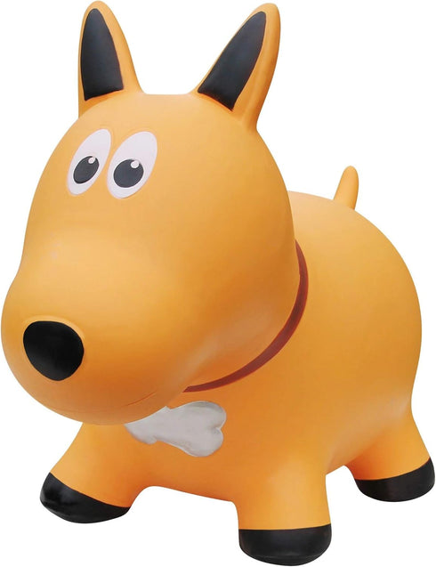 Award Winning Inflatable Toddler Safe Bouncing Yellow Dog with Pump