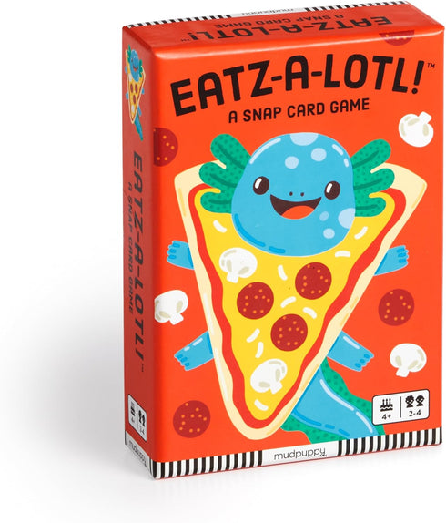 Mudpuppy Eatz-A-Lotl! - Adorable Axolotl SNAP Fast Paced Matching Card Game for Ages 4 and Up