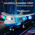 Set, Set Transport Cargo Airplane, Large Theme Airplane Toy Educational Toy Vehicle Play with Smoke Sound and Light