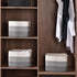 Storage Baskets for Organizing Shelves, 3 Packs Woven Cotton Rope Baskets for Books Towels Toys, 15"x11"x9.5", Gradient