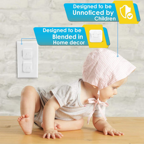 Outlet Covers Babepai 38-Pack White Child Proof Electrical Protector Safety Plug Covers