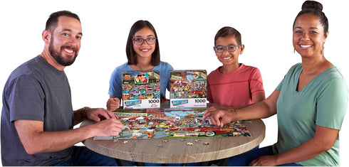 1000 RoseArt - Back to The Past - Hometown Celebration - Piece Jigsaw Puzzle for Adults