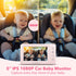 Chuanganzhuo NO.1 3X 5'' 1080P S100U Baby Car Camera with Night Vision, Zoom, USB Powered, HD IPS Crystal-Clear Car