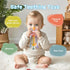 18 Montessori Sensory Toys for Babies,Silicone Teething Toys Pull String Baby Toy Months (Pink)