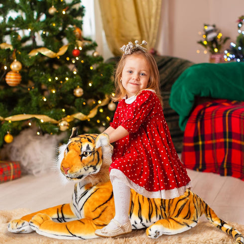 27 Inch Syhood Large Tiger Stuffed Animal Plush Giant Tiger Toy, Suitable for Birthday Gifts