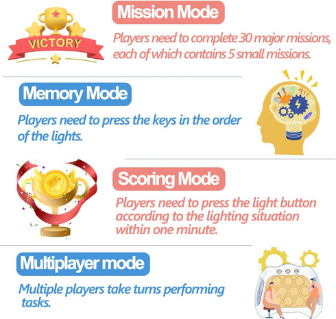 Pop The Target! Handheld Speed Pushing Game Machine: A Fun Multiplayer Game for Family, Fidget Game Toy for Ages 6-12